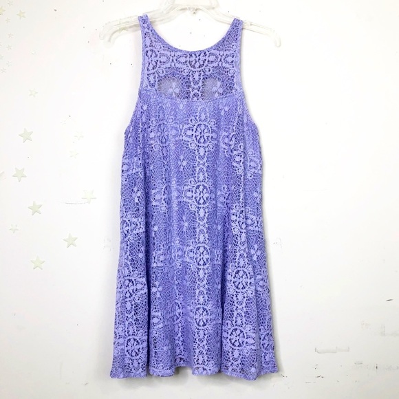 𝅺FREE People Small Lilac lace mini Dress - Picture 2 of 14